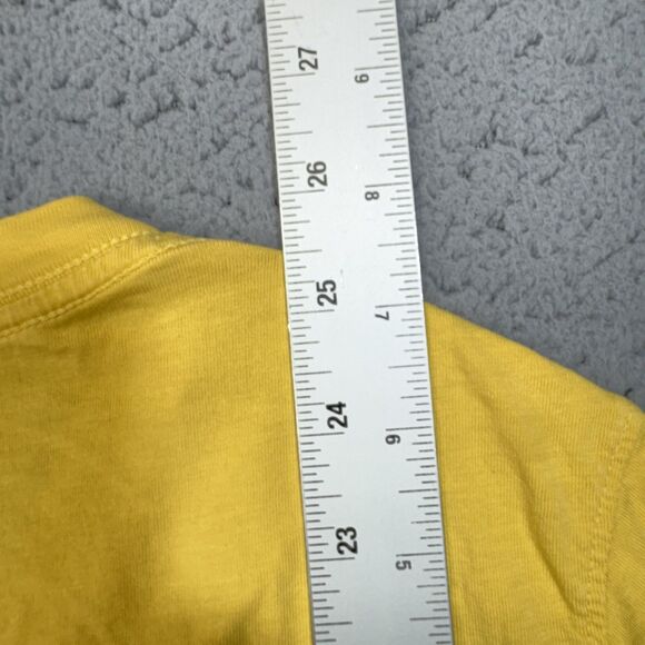 American Giant Shirt Mens Large Yellow V-Neck Supima Cotton Made in USA Tee - Picture 8 of 11